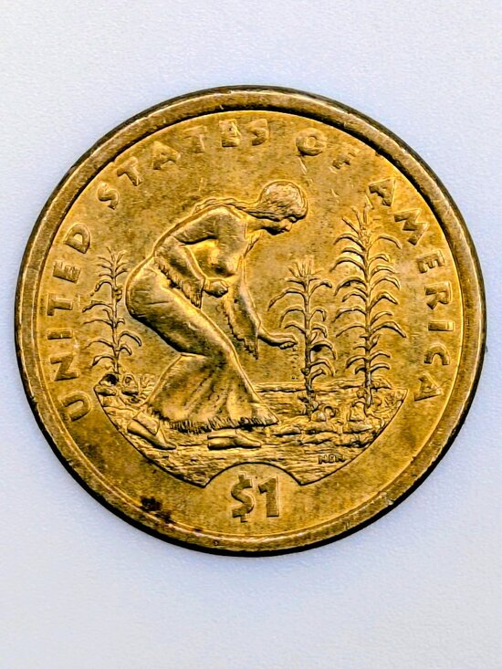 2009-P Native American Dollar. Three Sisters. Position A - Picture 3 of 7